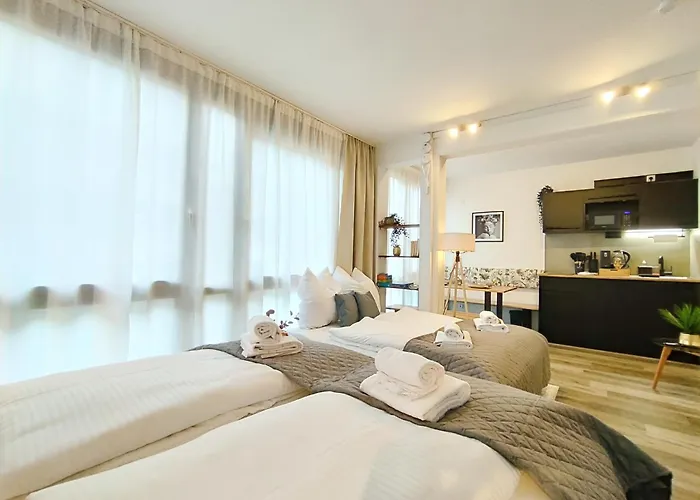 Design-apartment Für Bis Zu 4 Im 1 Og, Modern, Dachterrasse, Grill, Ruhige Lage, Plus, Wii, Lan Und Wlan Apartment